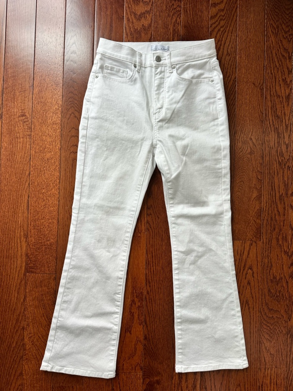 LOFT White Flare Jeans